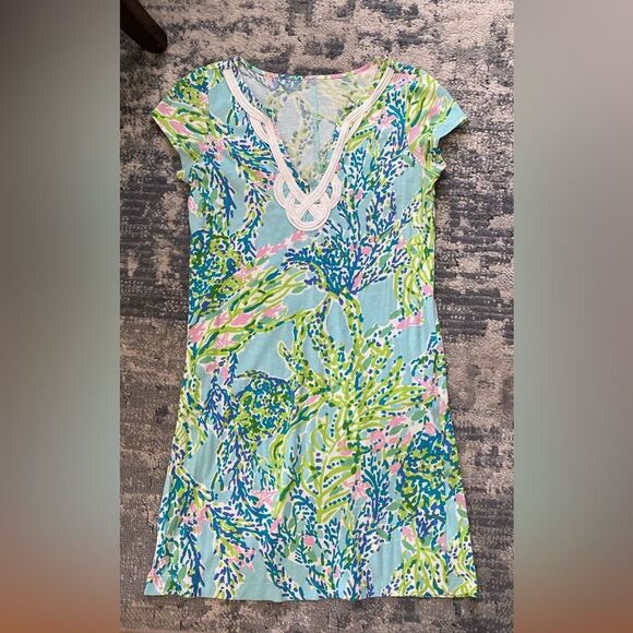 Lilly Pulitzer Skye Blue Heaven Brewster dress SZ Small - Picture 1 of 4